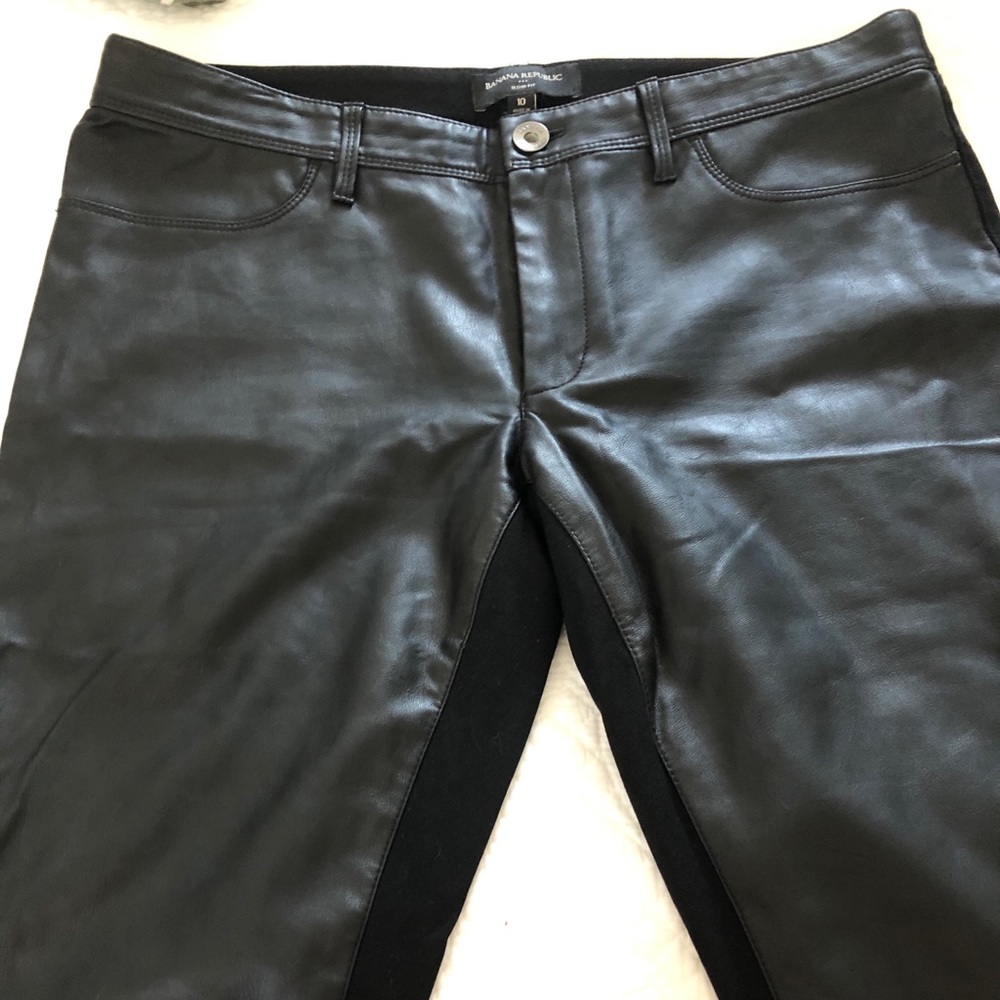 Banana Republic Pleather Sloan fit Skinny